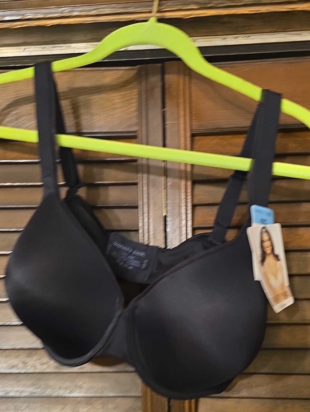 Vanity Fair Black Smooth T-Shirt Bra